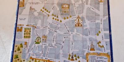 Kaart juudi kvartal Sevilla