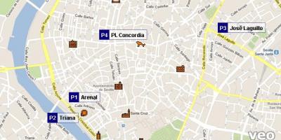 Kaart Sevilla parkimine