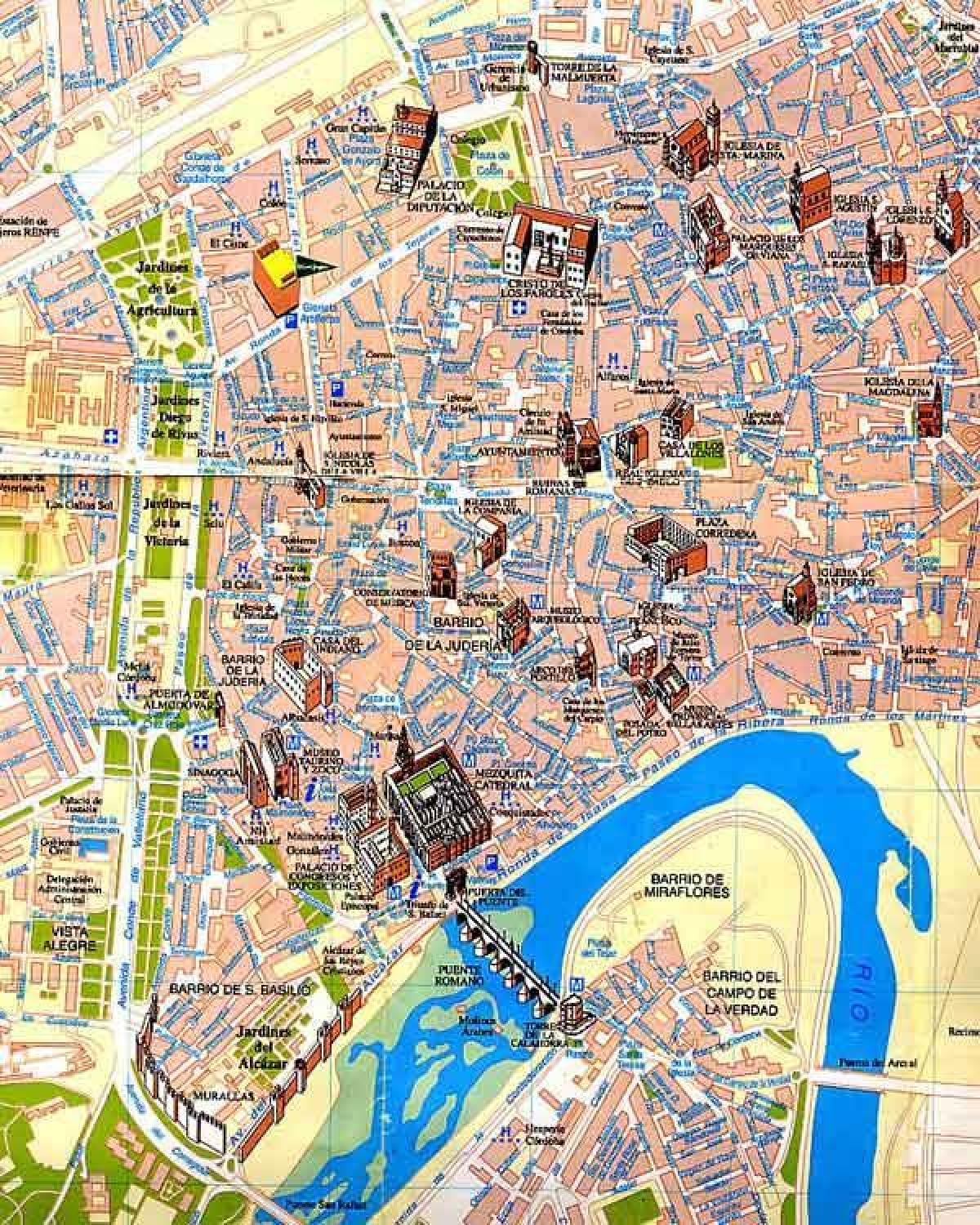 kaart Sevilla jalutuskäik